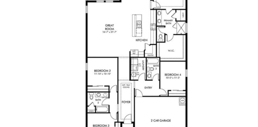 House floor plan «House», 4 bedrooms in Legends Preserve - Signature Series