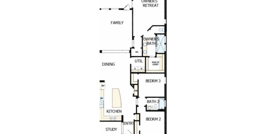 House floor plan «House», 3 bedrooms in Brookside at Shearwater