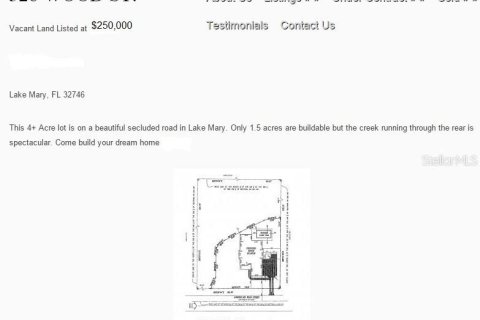 Terreno en venta en Lake Mary, Florida № 1360992 - foto 2