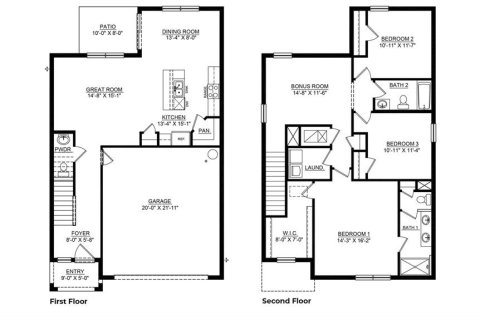 Купить виллу или дом в Уимаума, Флорида 4 комнаты, 182.18м2, № 1339253 - фото 13