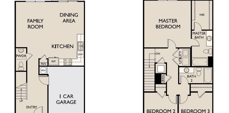 Touwnhouse à Madison Place à Davenport, Floride 2 chambres, 132 m2 № 280131