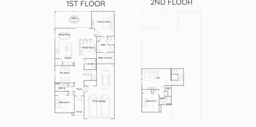 Планировка виллы или дома «220SQM MERIDAN» 3 спальни в ЖК SOUTHERN HILLS