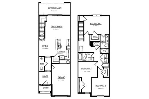 Townhouse in ANGELINE in Land O' Lakes, Florida 3 bedrooms, 155.43 sq.m. № 1383369 - photo 17