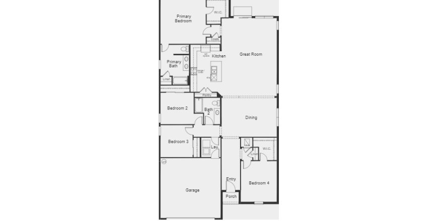 House floor plan «House», 4 bedrooms in Sawgrass Lakes II