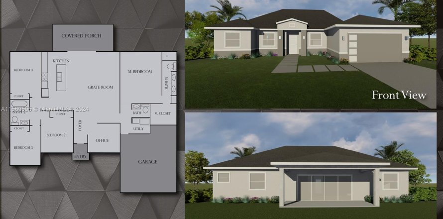 House in Palm Bay, Florida 4 bedrooms, 175.77 sq.m. № 1119215