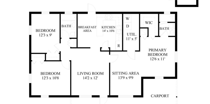 House in West Palm Beach, Florida 3 bedrooms, 118.73 sq.m. № 1224792