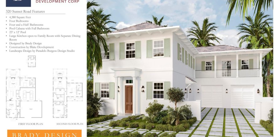 Villa ou maison à West Palm Beach, Floride 5 chambres, 406.91 m2 № 578713