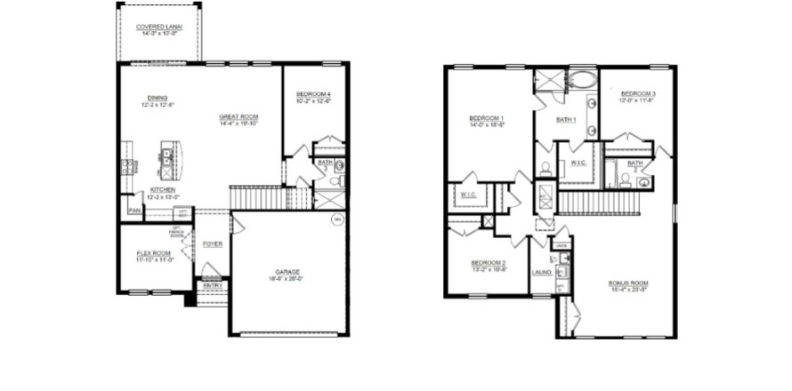 Property floor plan «House», 4 bedrooms in Bella Lago