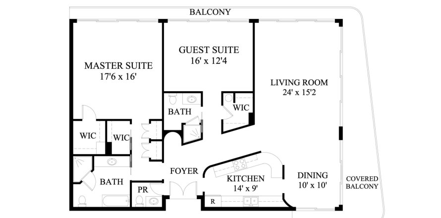 Condo à Palm Beach, Floride, 2 chambres  № 1172220