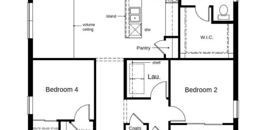 Townhouse floor plan «9131 Oscraft Dr», 4 rooms in Bellaviva I at Westside