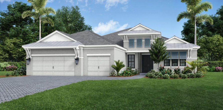 House in Everly in Venice, Florida 3 bedrooms, 279 sq.m. № 587613