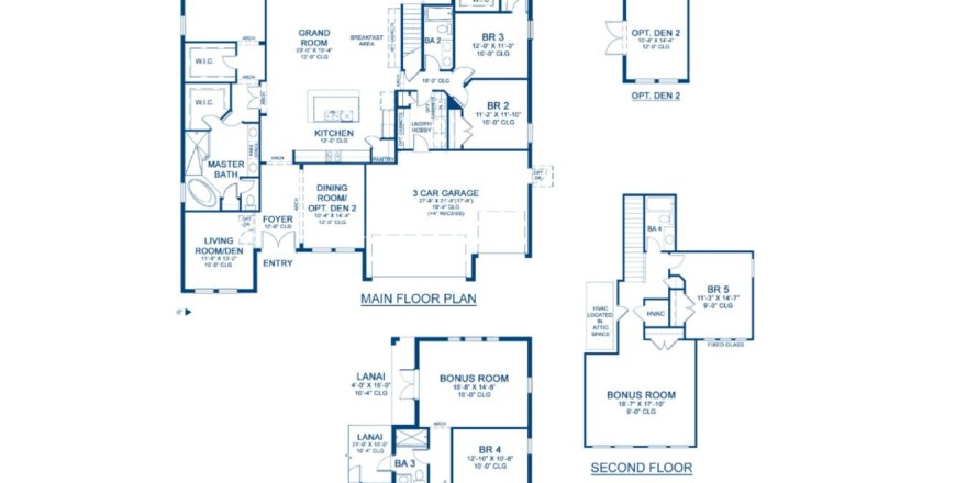 Планировка Виллы или дома «House» 5 спален в ЖК Northwood Estates