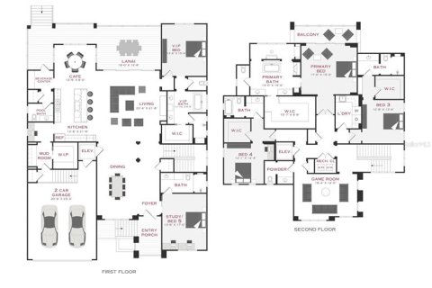 Купить виллу или дом в Тампа, Флорида 12 комнат, 485.6м2, № 1082657 - фото 2