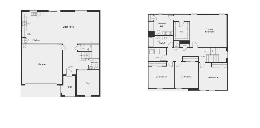 House floor plan «House», 4 bedrooms in Sawgrass Lakes II