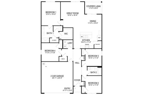 Купить виллу или дом в Ньюбери, Флорида 3 комнаты, 164.81м2, № 1349632 - фото 16