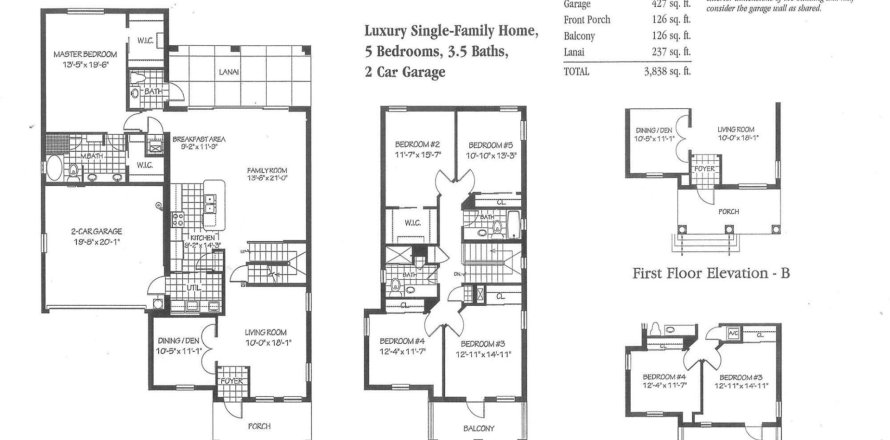 House in Jupiter, Florida 5 bedrooms, 273.78 sq.m. № 840082