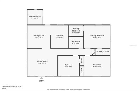 Купить виллу или дом в Орландо, Флорида 7 комнат, 92.9м2, № 1336611 - фото 3