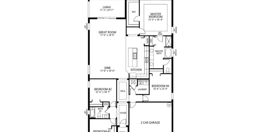 House floor plan «2022 Canton Park Dr», 2 bedrooms in Canton Park