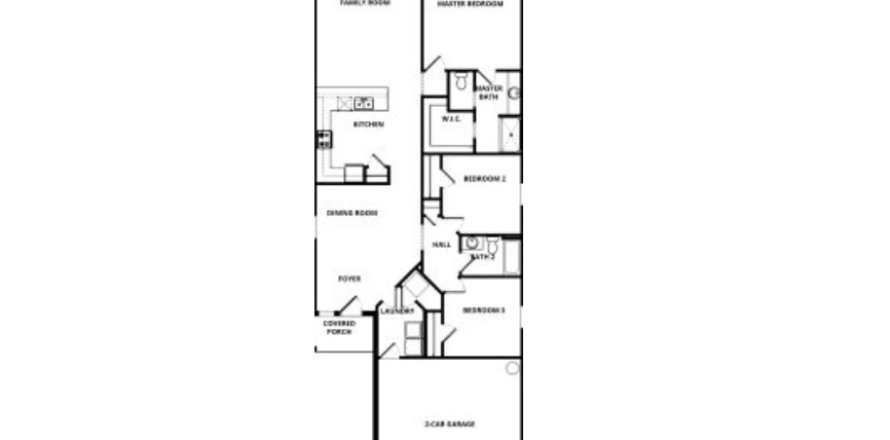 House floor plan «House», 3 bedrooms in Trilby Crossing