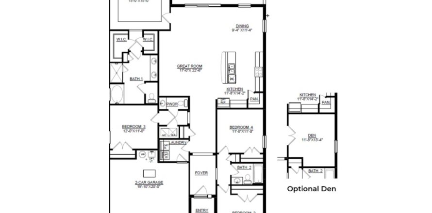 House floor plan «House», 5 bedrooms in Promenade Estates