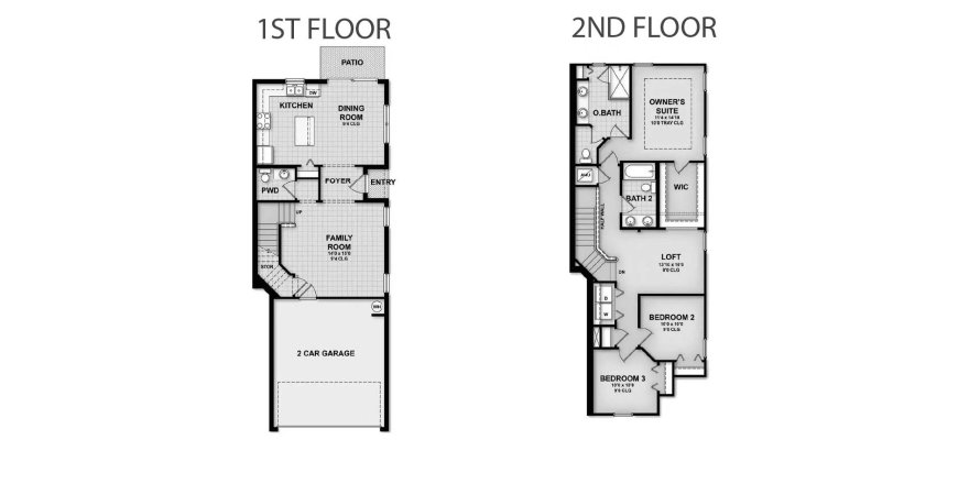 Townhouse floor plan «158SQM LINCOLN», 3 bedrooms in WYNDRUSH CREEK