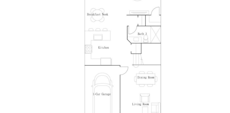 Townhouse floor plan «Townhouse», 3 bedrooms in Sunset Trails