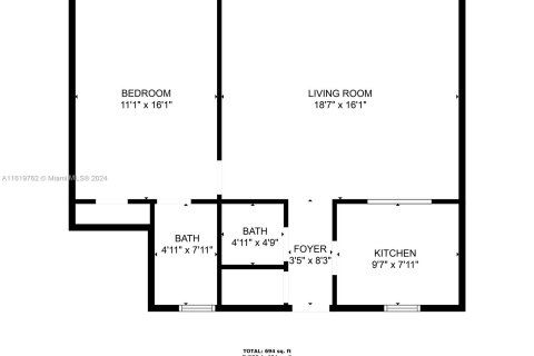 Condo in Palm Springs, Florida, 1 bedroom  № 1269014 - photo 18