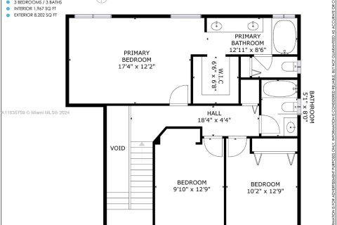 Купить виллу или дом в Майами, Флорида 3 спальни, 182.74м2, № 1305418 - фото 22