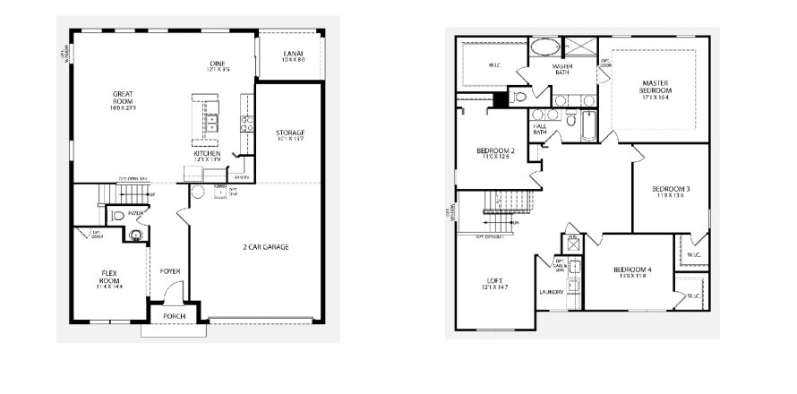 House floor plan «floor Carlisle», 2 bedrooms in Canton Park