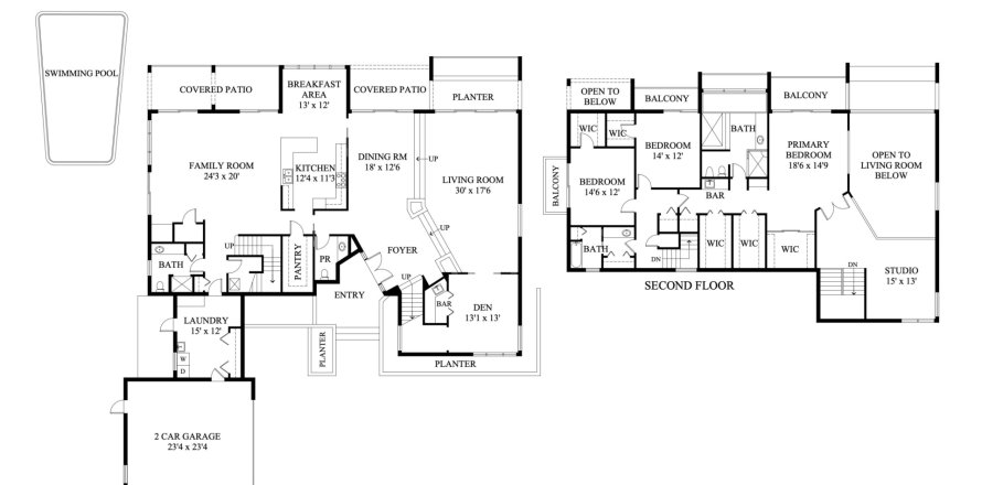 House in West Palm Beach, Florida 4 bedrooms, 467.48 sq.m. № 1077453