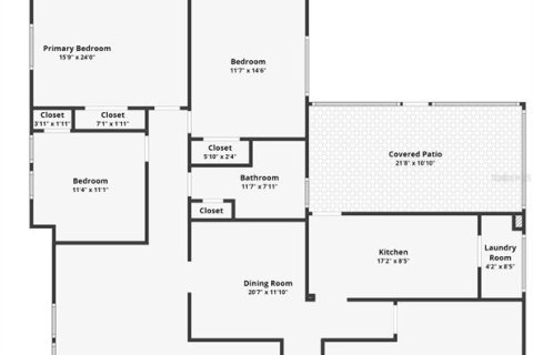 Купить виллу или дом в Деланд, Флорида 6 комнат, 160.07м2, № 1313555 - фото 2