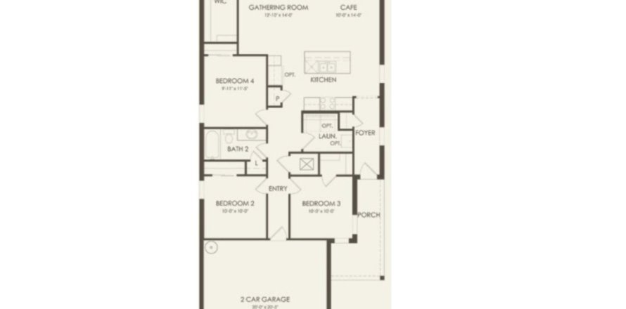 House floor plan «House», 4 bedrooms in Arden Preserve by Pulte Homes