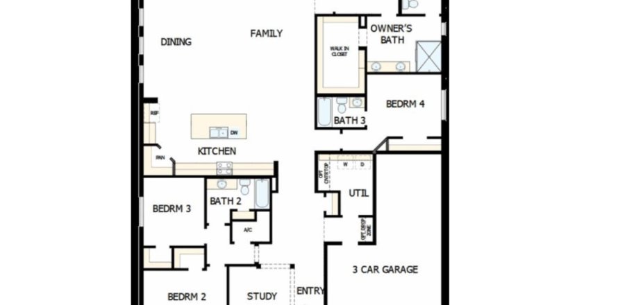 House floor plan «House», 4 bedrooms in Carmela