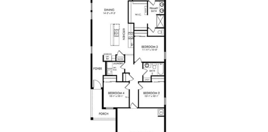 House floor plan «House», 4 bedrooms in Salt Meadows - Premier Series