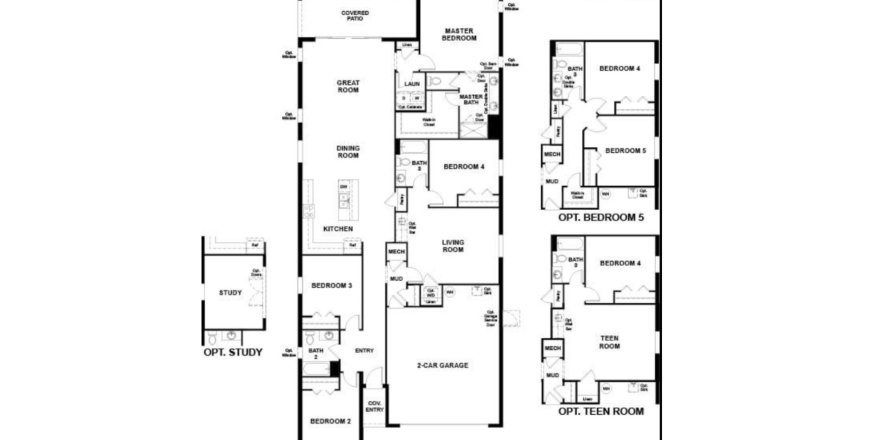 House in Seasons at Mattie Pointe in Auburndale, Florida 4 bedrooms, 210 sq.m. № 285474