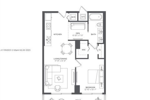 Condominio en alquiler en Miami, Florida, 1 dormitorio, 63.55 m2 № 912911 - foto 20