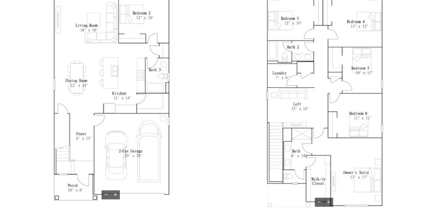 Планировка Виллы или дома «816 TIMBERLAND DRIVE» 6 комнат в ЖК Ranches at Lake Mcleod