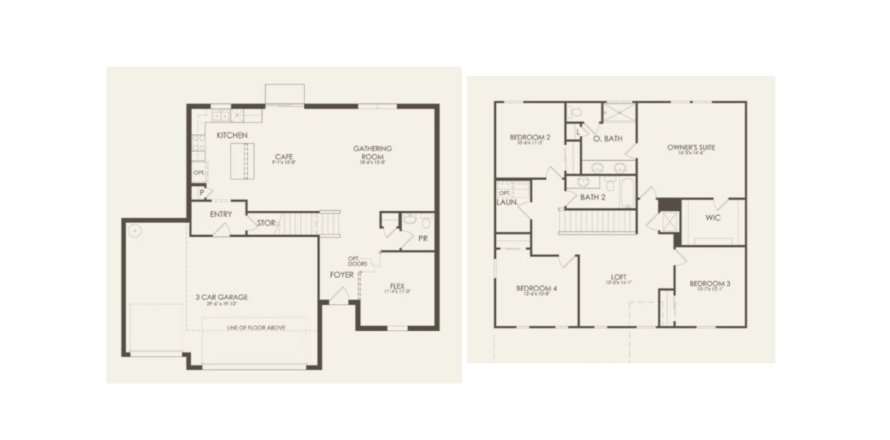 House floor plan «Thompson», 4 rooms in Lake Alfred Pines