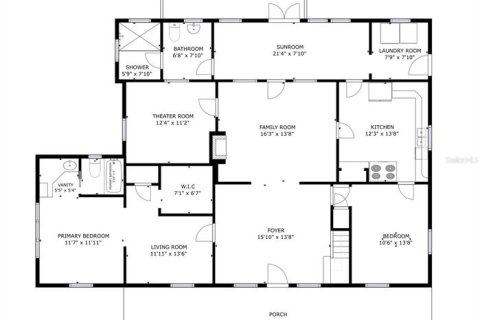 Купить виллу или дом в Орландо, Флорида 8 комнат, 160.54м2, № 1422406 - фото 21