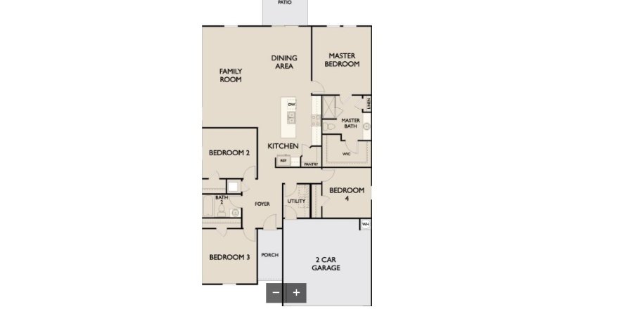 House floor plan «House », 4 bedrooms in Hidden Creek