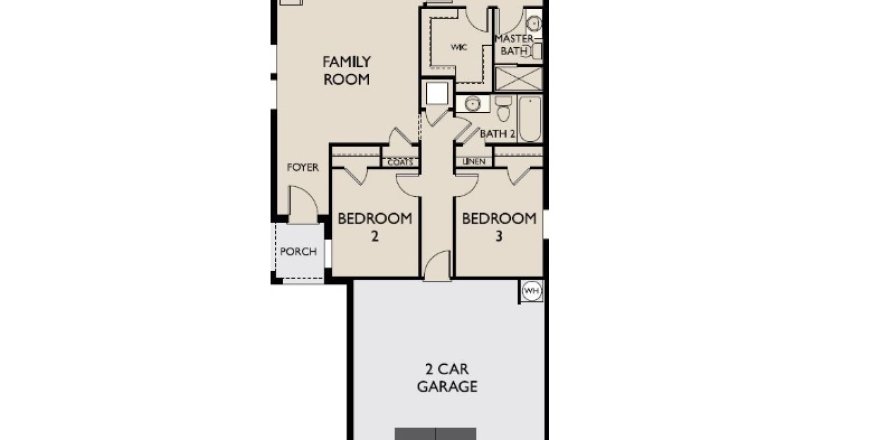 House floor plan «House », 3 bedrooms in Hidden Creek