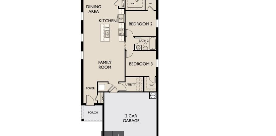 House floor plan «House », 3 bedrooms in Hidden Creek