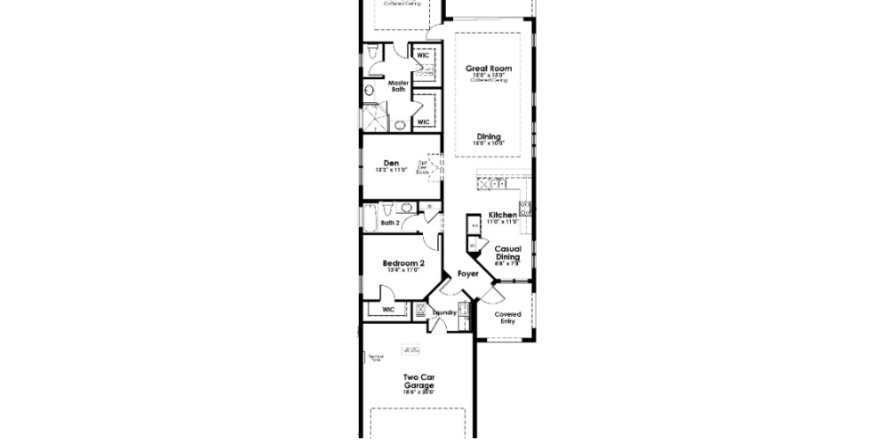 House floor plan «House», 2 bedrooms in Cresswind Lakewood Ranch