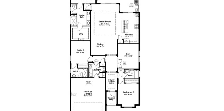 House floor plan «House», 3 bedrooms in Cresswind Lakewood Ranch