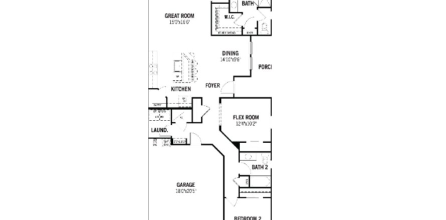 House floor plan «House», 3 bedrooms in RiverTown - WaterSong