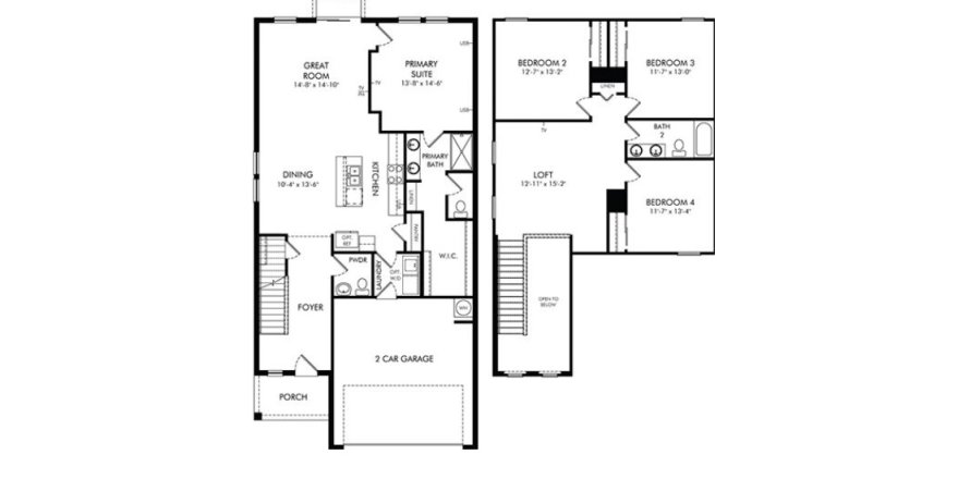 House floor plan «House», 4 bedrooms in Salt Meadows - Premier Series