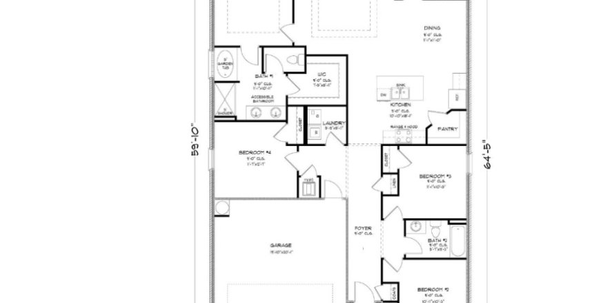 House floor plan «House», 5 bedrooms in Windmark Beach North