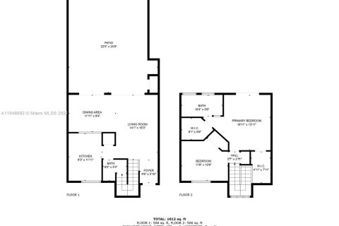 Townhouse in Miami, Florida 2 bedrooms, 93.92 sq.m. № 1332713 - photo 30