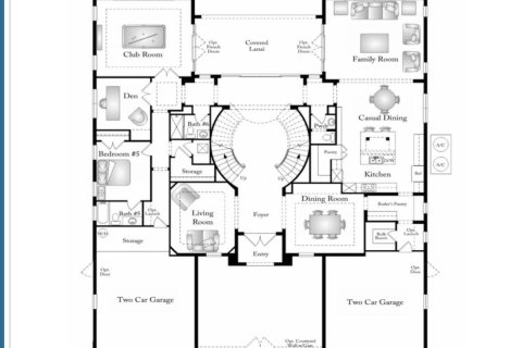 Купить виллу или дом в Юпитер, Флорида 5 спален, 581.01м2, № 1092014 - фото 3