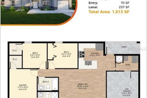 House in Kissimmee, Florida 3 bedrooms, 106.47 sq.m. № 1296935 - photo 2